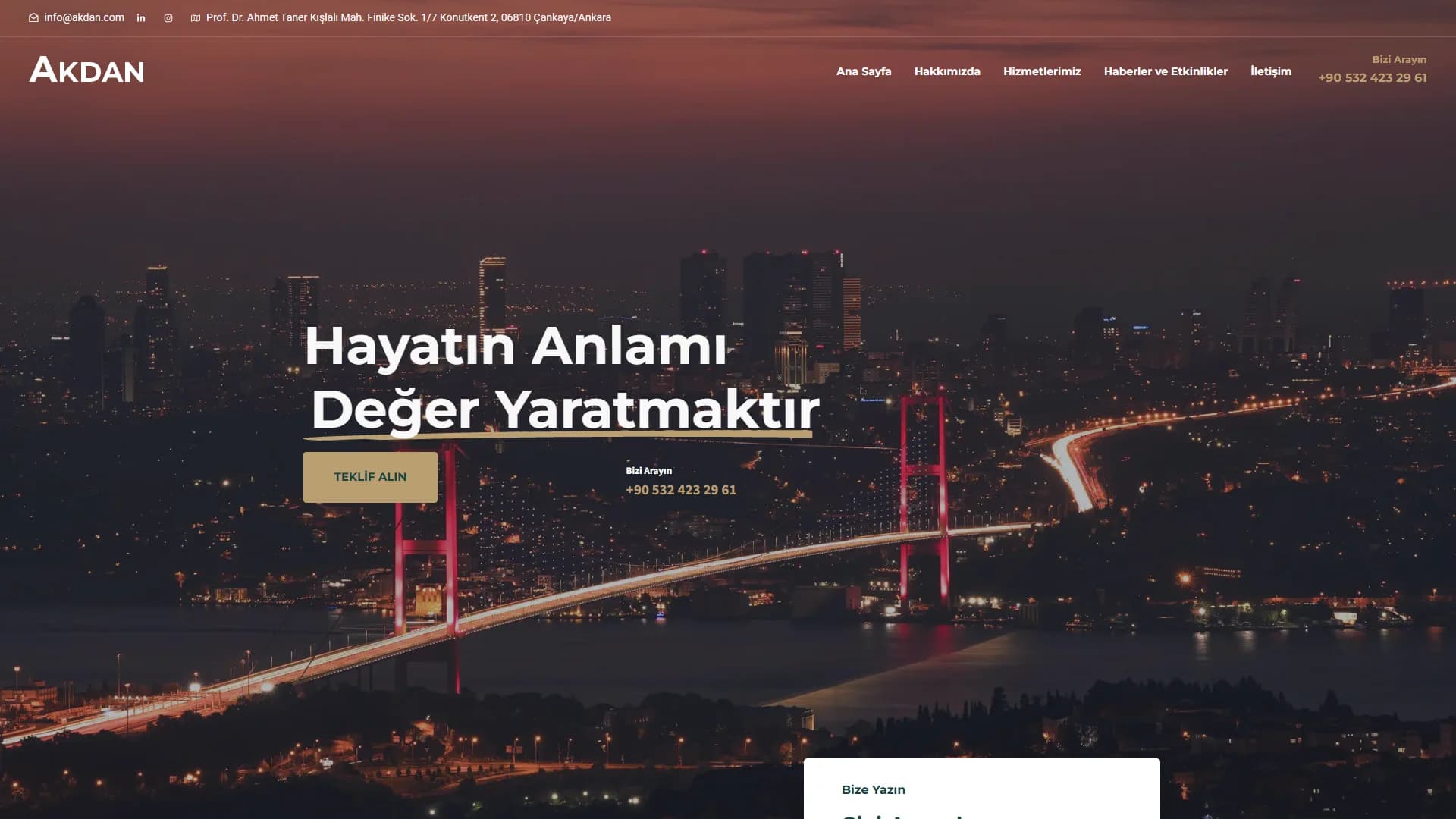 A modern identity for a thirty-year legacy: Akdan.