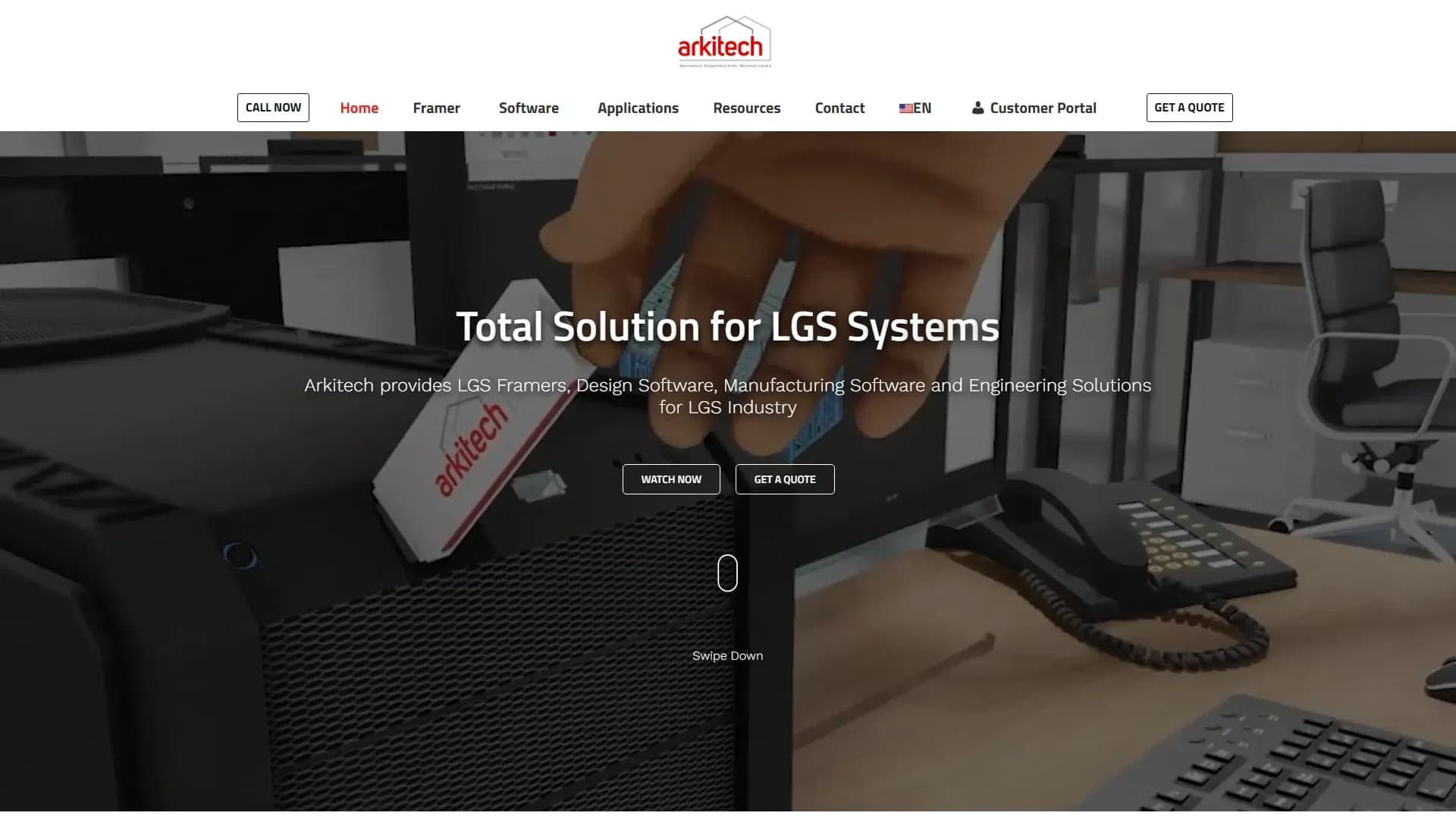 A global lead engine for light gauge steel: Arkitech.
