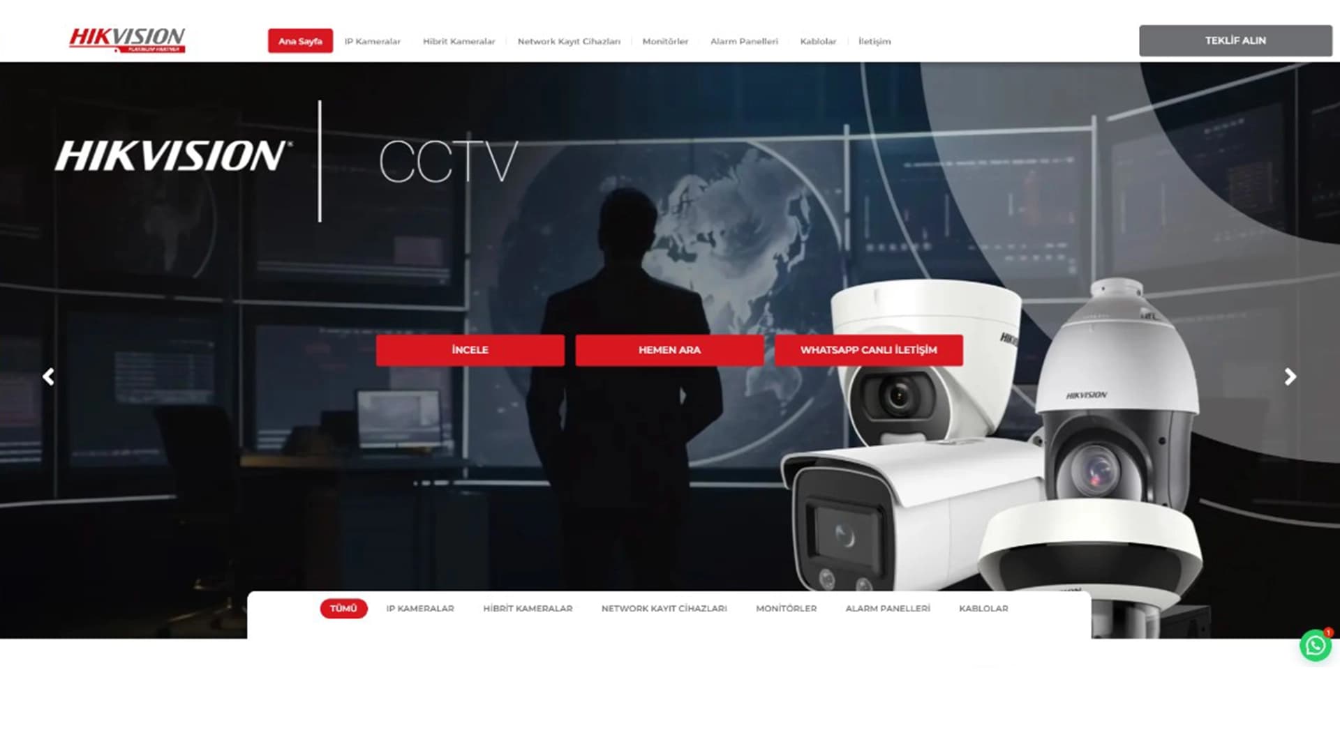A campaign-speed landing engine for a world brand: Hikvision Türkiye.