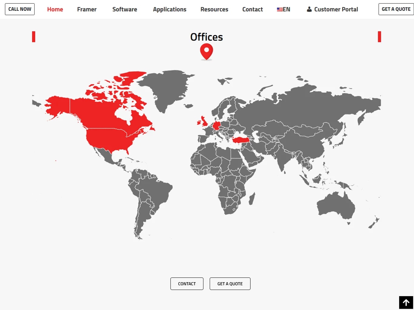 The Arkitech lead-generation platform on tablet