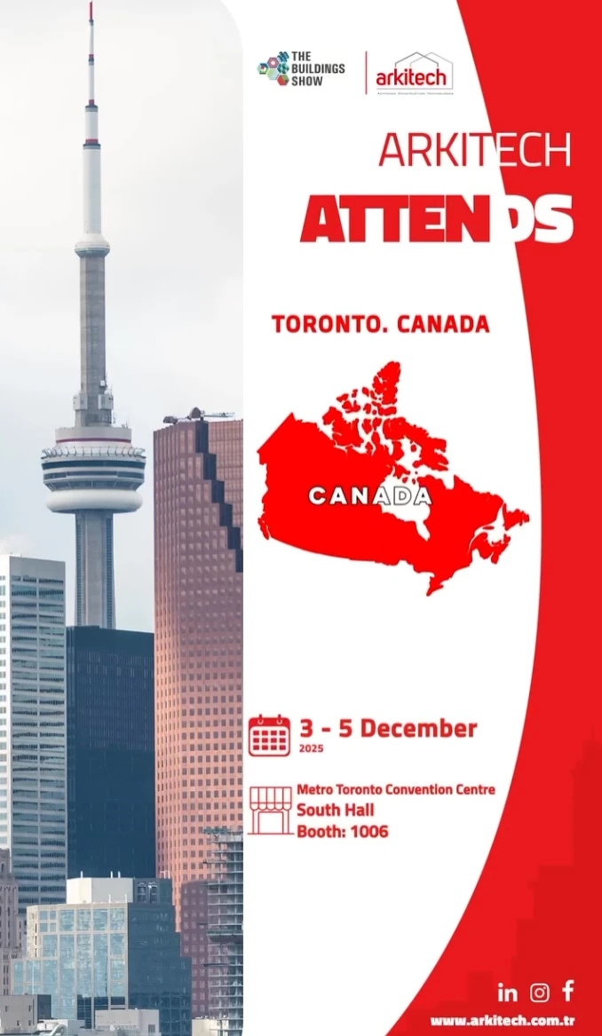 The 'Arkitech attends' fair announcement series