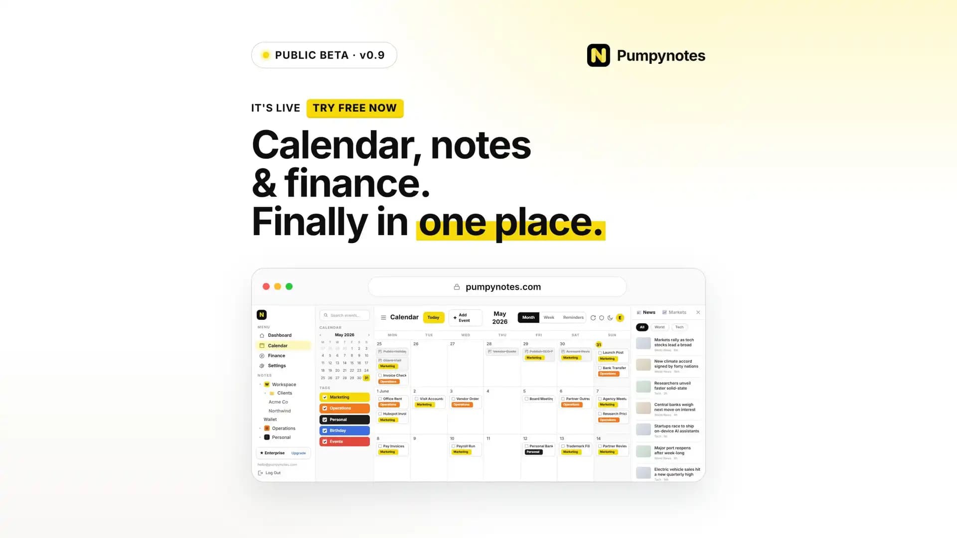 Pumpynotes Is Now Live