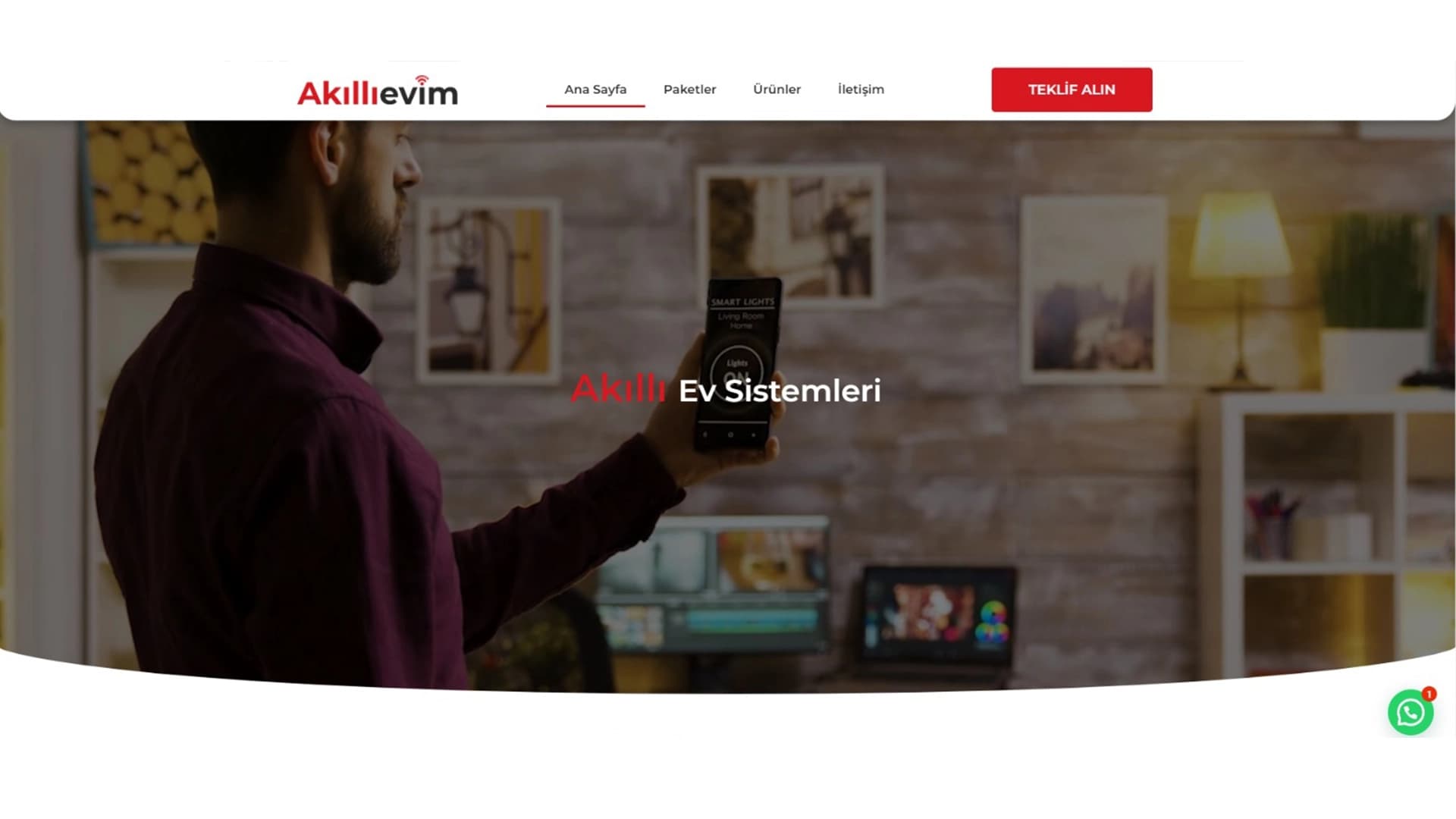 Smart-home packages, one focused pitch: Akıllıevim.